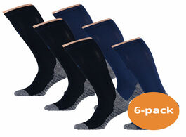Foto van Xtreme compressie sokken hardlopen 6 pack multi blue 