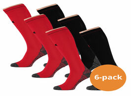 Foto van Xtreme compressie sokken hardlopen 6 pack multi red 45 47 