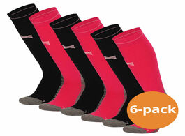 Foto van Xtreme compressie sokken hardlopen 6 pack multi pink 