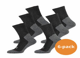 Foto van Xtreme hiking sokken 6 pack multi antraciet 