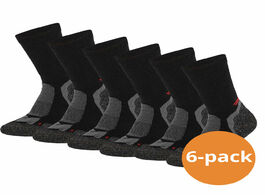 Foto van Xtreme hiking sokken wol 6 pack multi black 