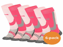 Xtreme skisokken unisex 6 pack multi pink 39 42 