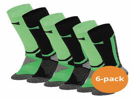 Foto van Xtreme snowboard sokken 6 pack multi green 