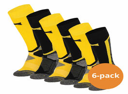 Foto van Xtreme snowboard sokken 6 pack multi yellow 