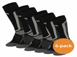 Foto van Xtreme snowboard sokken 6 pack multi black 35 38 