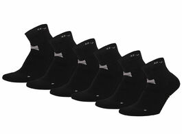 Foto van Xtreme yoga sokken 6 pack zwart 