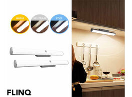 Foto van 2 flinq verstelbare kastverlichting met bewegingsensor keukenverlichting oplaadbaar draadloos 30 cm 