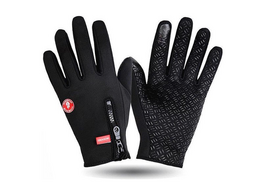Foto van Tech fleece handschoenen zwart