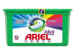 Ariel wasmiddel pods 40 touch van lenor kleur