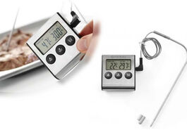 Foto van Digitale keukenthermometer inclusief timer alarmfunctie en batterij