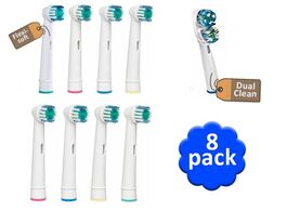 Foto van Opzetborstels 8 stuks geschikt voor oral b braun tandenborstels