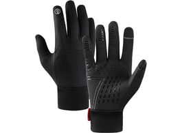 Foto van Flinq premium handschoenen zwart l water en winddicht