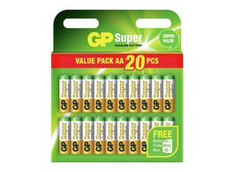 Foto van Gp super alkaline aa batterijen 20 pack 
