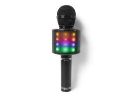 Foto van Brainz led karaoke microfoon draadloos bluetooth zwart