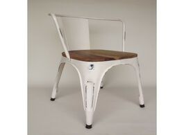 Foto van Chair retro iron white 