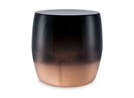 Foto van Vt wonen stool metal black copper 31x41 cm 