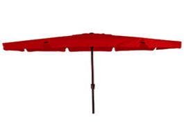 Foto van Parasol rhodos 350cm rond rood
