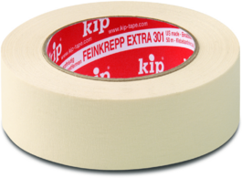Foto van Kip masking tape extra 301 professionele kwaliteit chamois 006mm x 50m 