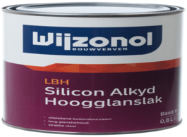 Foto van Wijzonol lbh silicon alkyd hoogglanslak kleur 1 ltr 