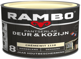 Foto van Rambo pantserlak deur en kozijn hoogglans dekkend 1123 diepzwart 0.75 ltr 