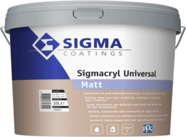 Foto van Sigma sigmacryl universal matt wit 2.5 ltr 