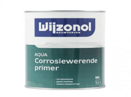 Foto van Wijzonol aqua corrosiewerende primer lichte kleur 1 ltr 